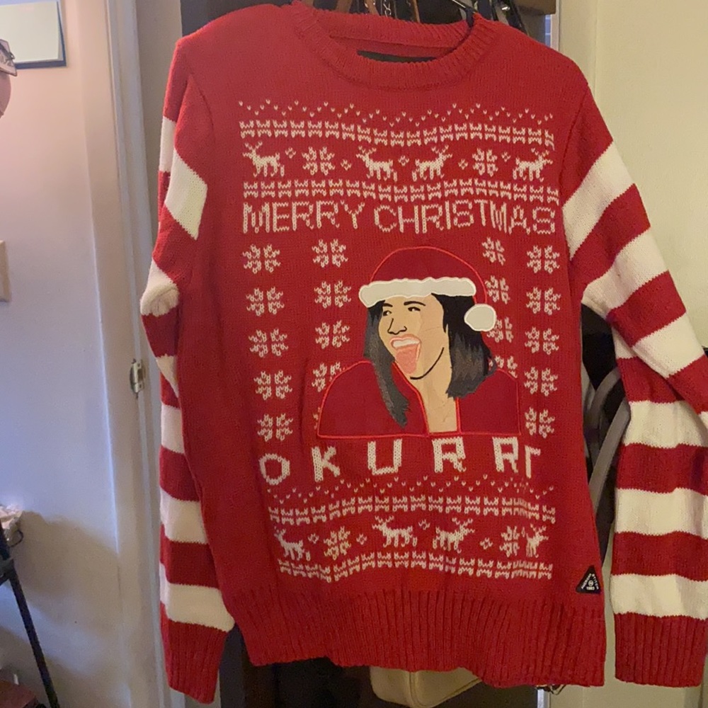 Cardi B Christmas sweater